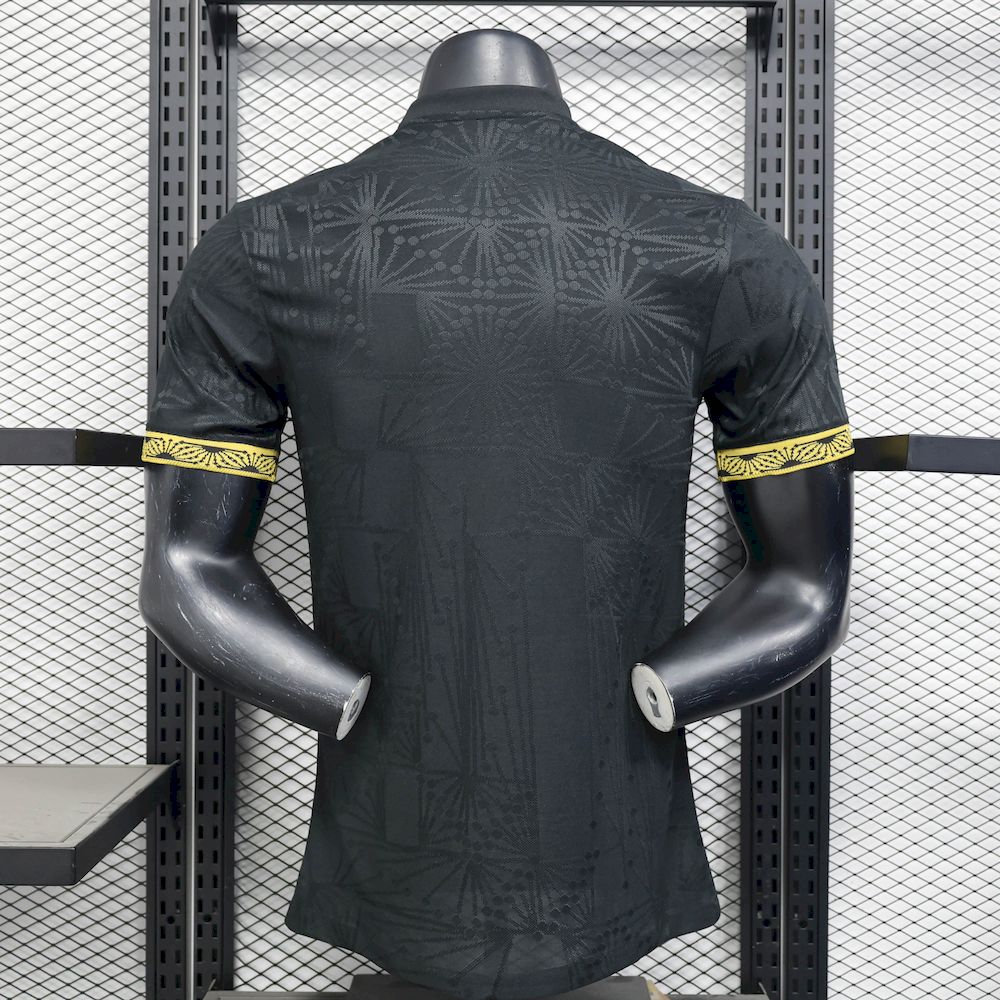 Men's Mexico 2025/26 Player Gold - Black Jersey