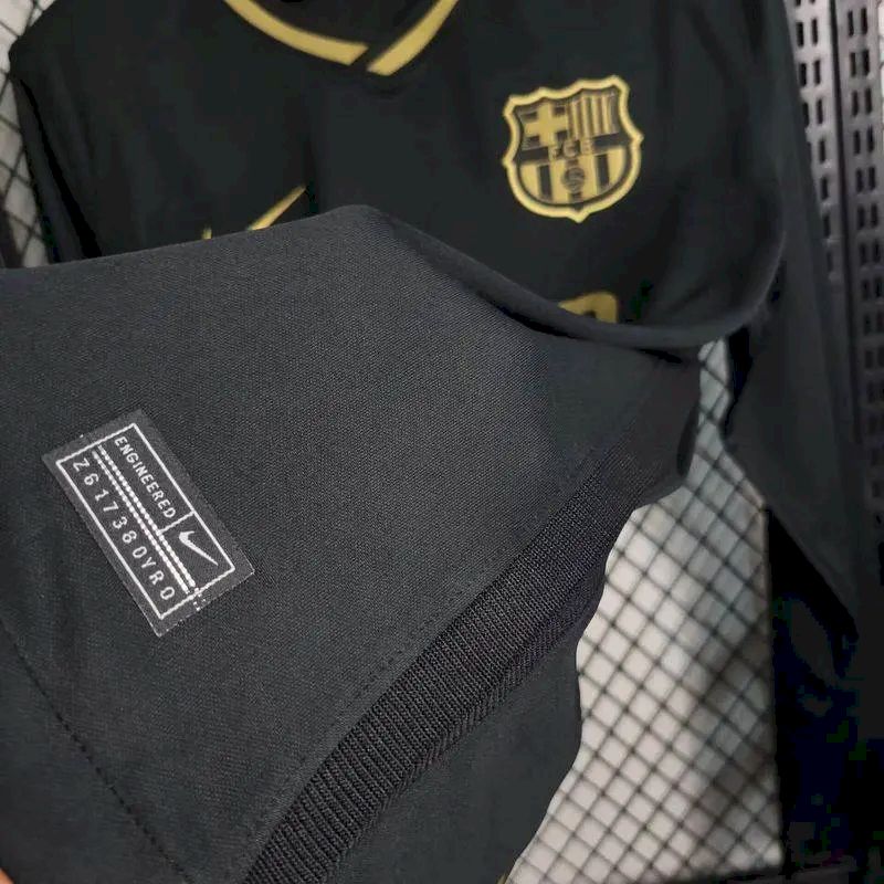Barcelona 2020/21 Retro Away Long Sleeves Jersey