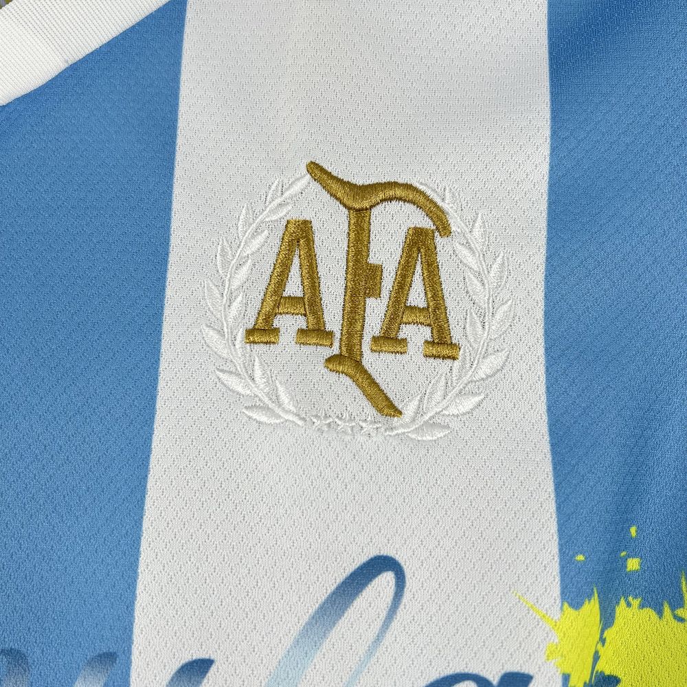 Men's Argentina 2024/25 Adidas 50th Anniversary Messi Jersey
