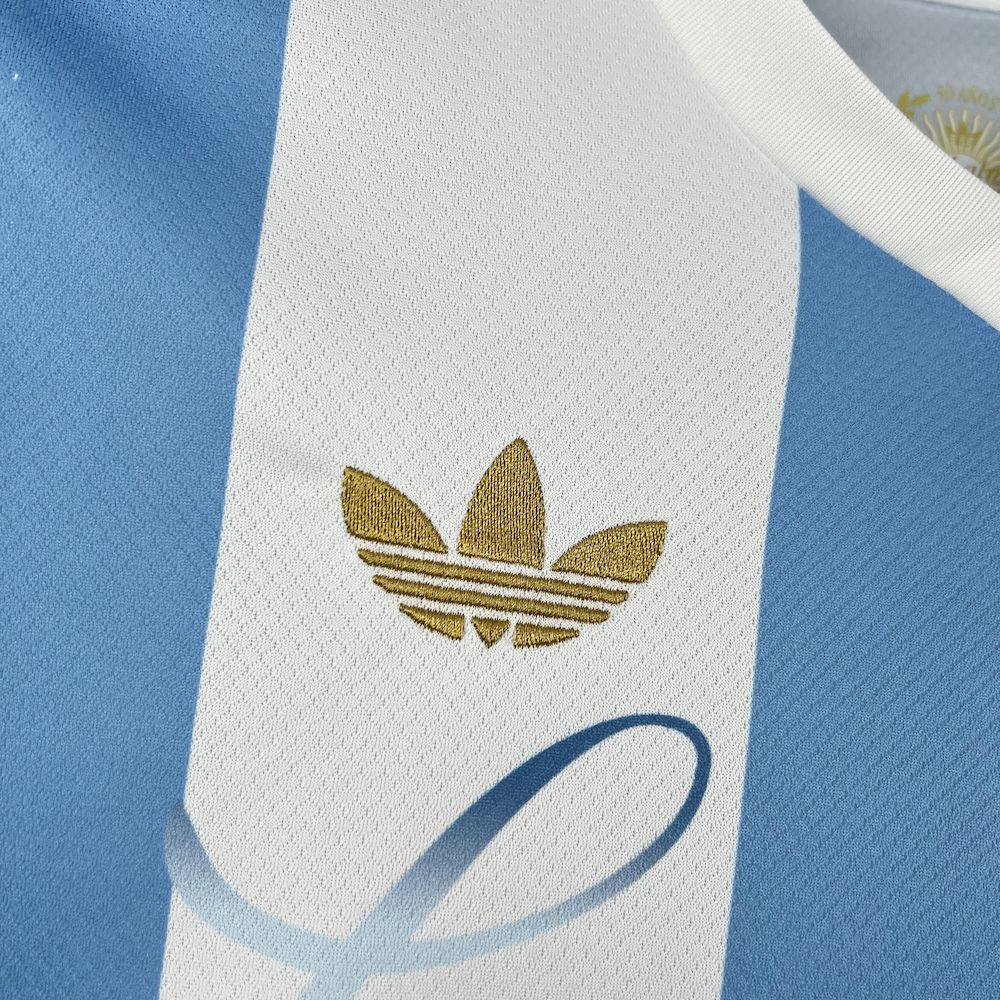 Men's Argentina 2024/25 Adidas 50th Anniversary Messi Jersey