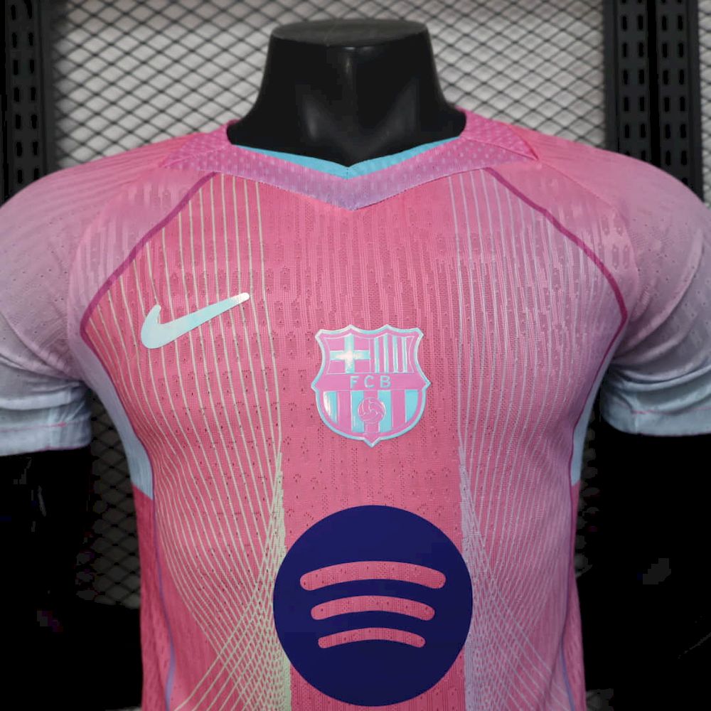 Men’s Barcelona 2025/26 Player Pink Special Edition Jersey