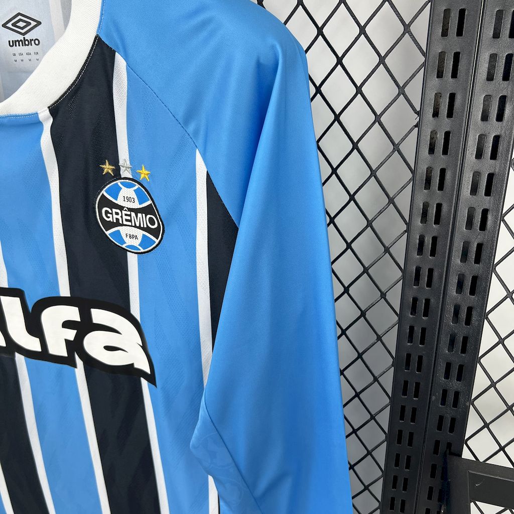Men's Grêmio 2025/26 Home Long Sleeve Jersey