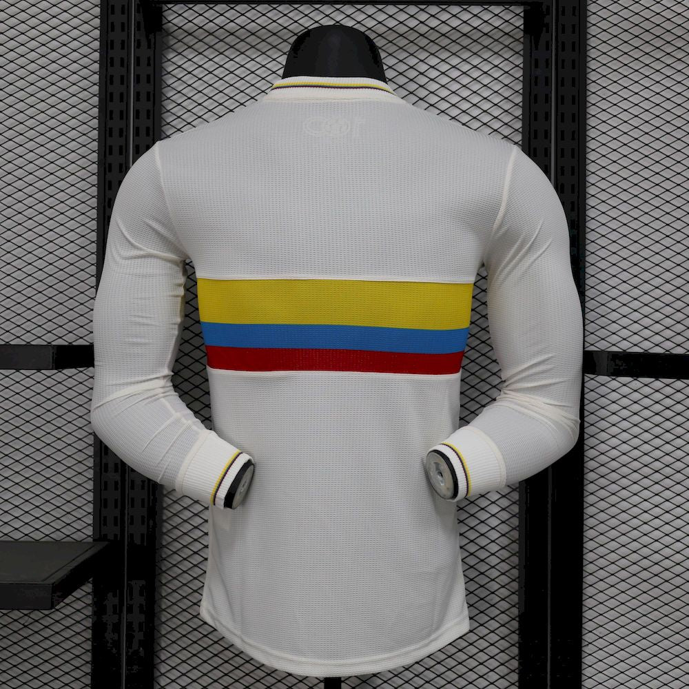 Men's Colombia 2024/25 Player 100th Anniversary Long Sleeve Jersey