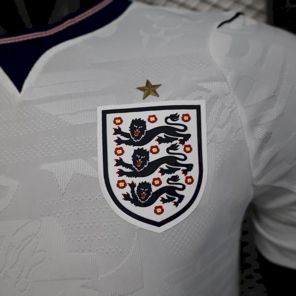 Men's England 2025/26 Player Home Jersey