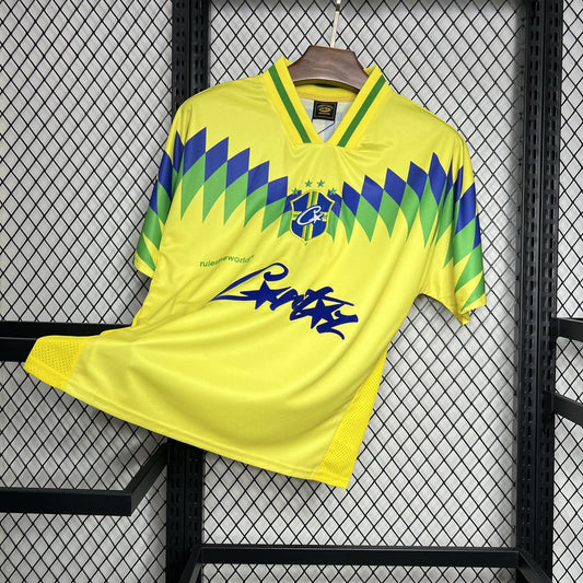 Brazil 1995 Retro Home Corteiz Jersey