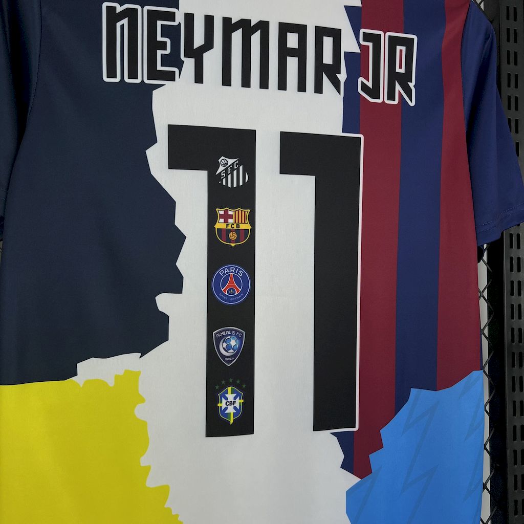 Men’s NeymarJúnior 2025/26 all club mix Jersey