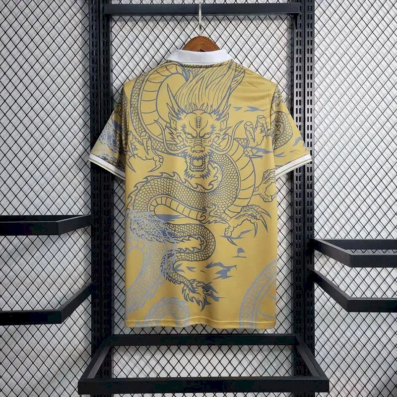 Men's Real Madrid 2023/24 Fan Yellow Dragon Special Edition Jersey