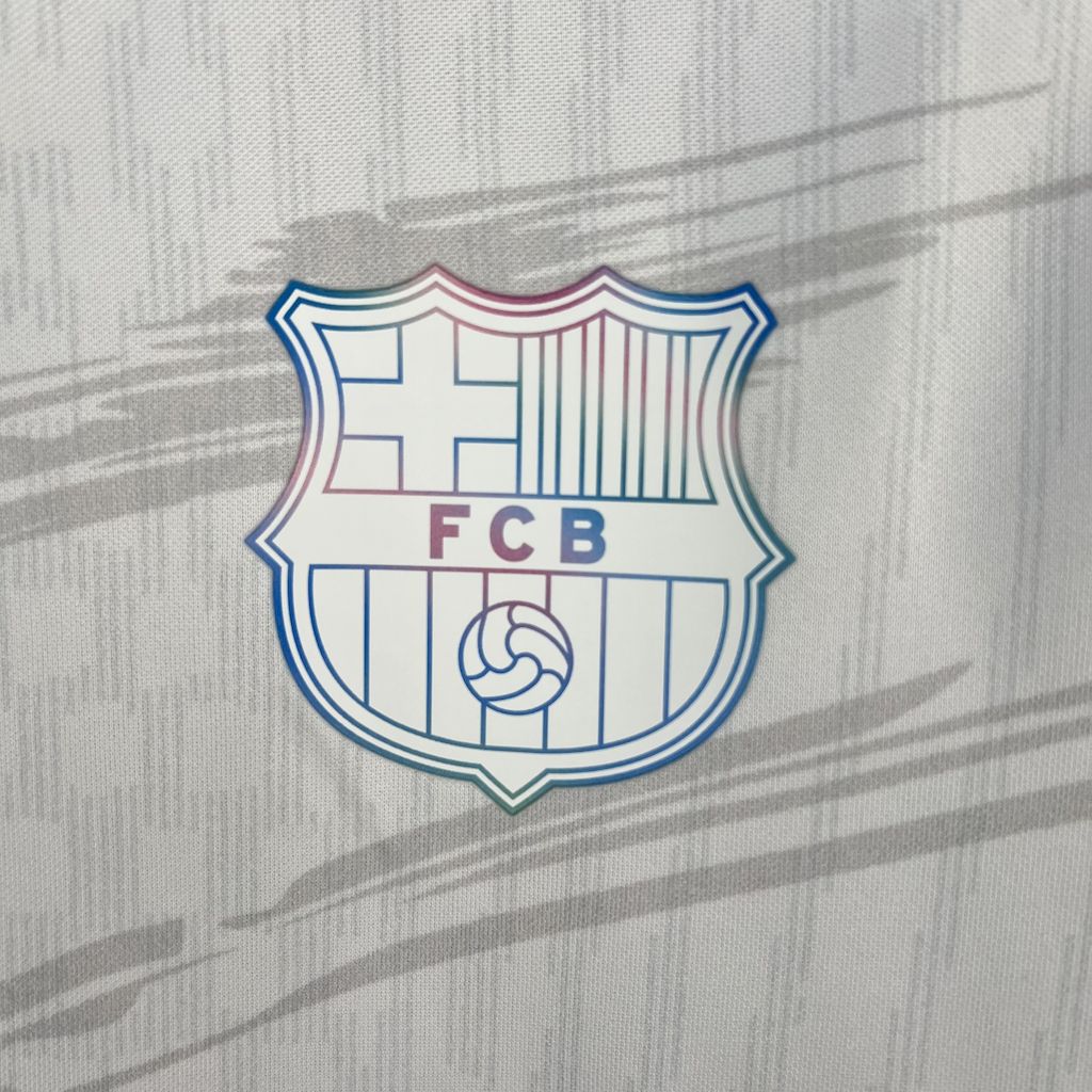 Men’s Barcelona 2025/26 Fan White Special Edition Jersey