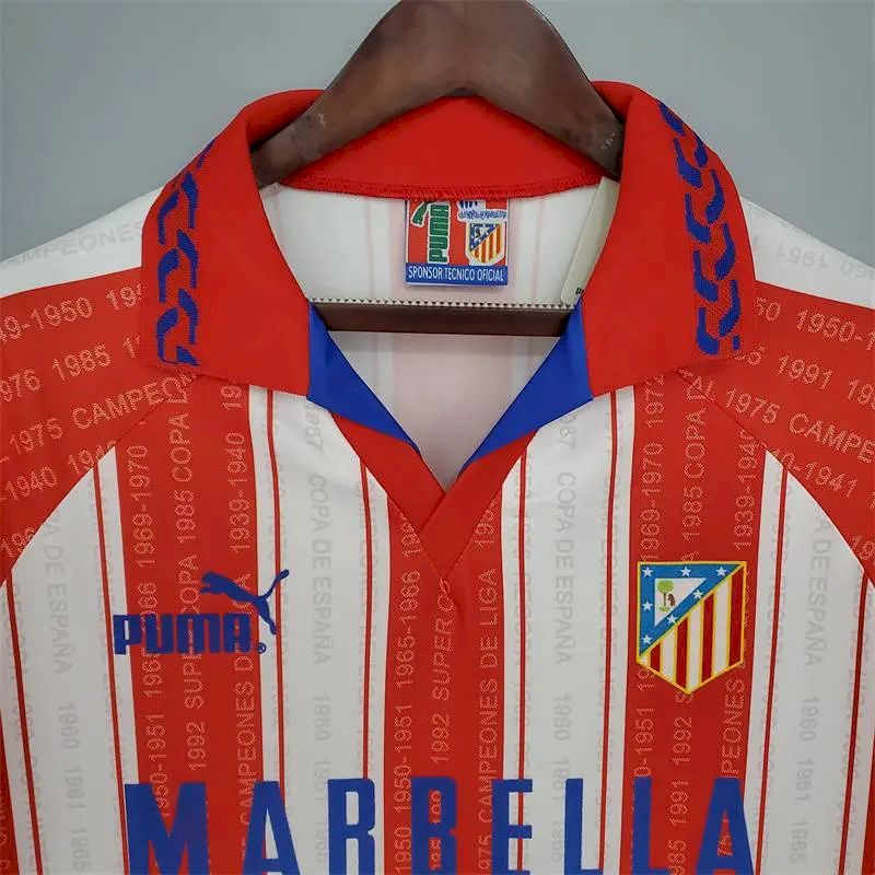 Atletico Madrid 1995/96 Retro Home Jersey