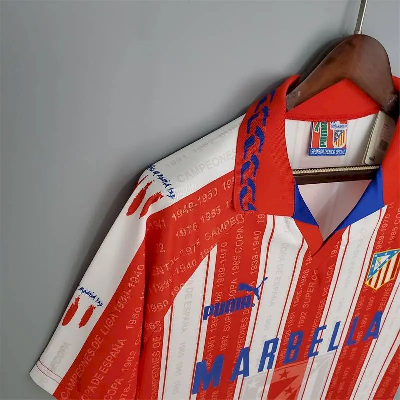 Atletico Madrid 1995/96 Retro Home Jersey
