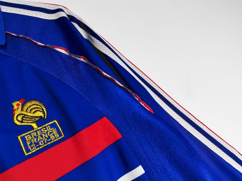 France 1998 Retro World Cup Home Long Sleeve Jersey