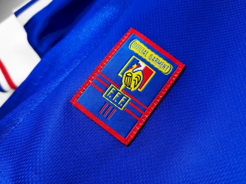 France 1998 Retro World Cup Home Long Sleeve Jersey