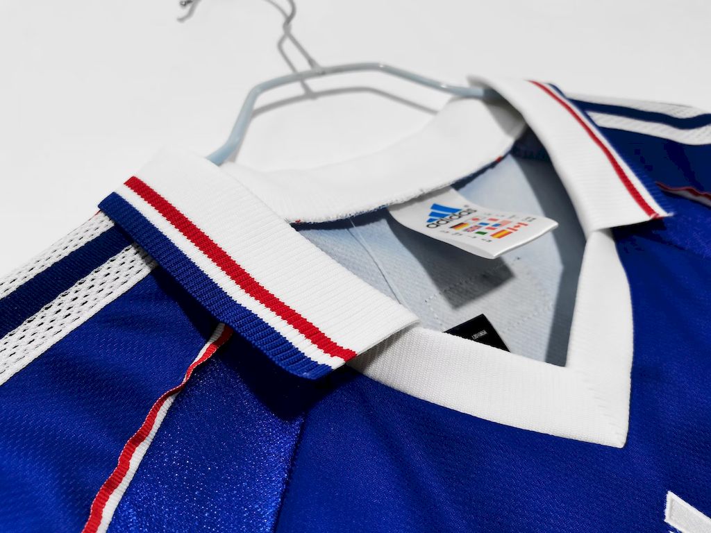 France 1998 Retro World Cup Home Long Sleeve Jersey