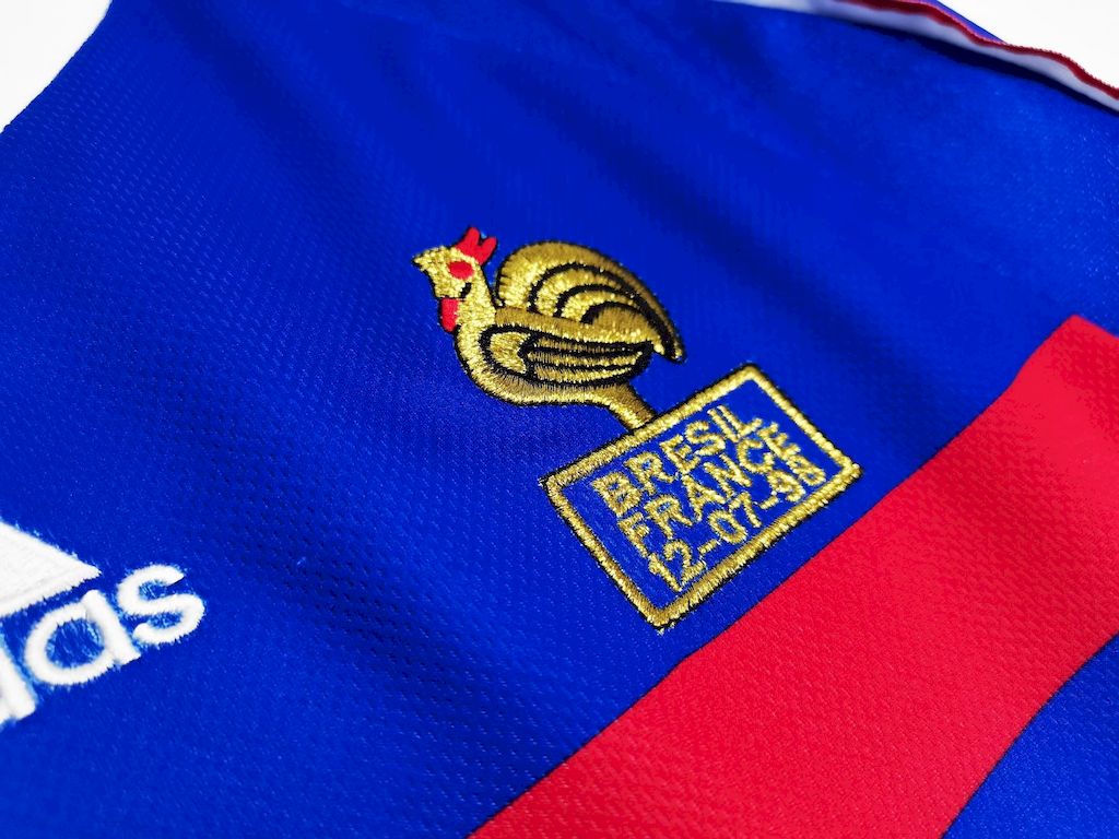 France 1998 Retro World Cup Home Long Sleeve Jersey