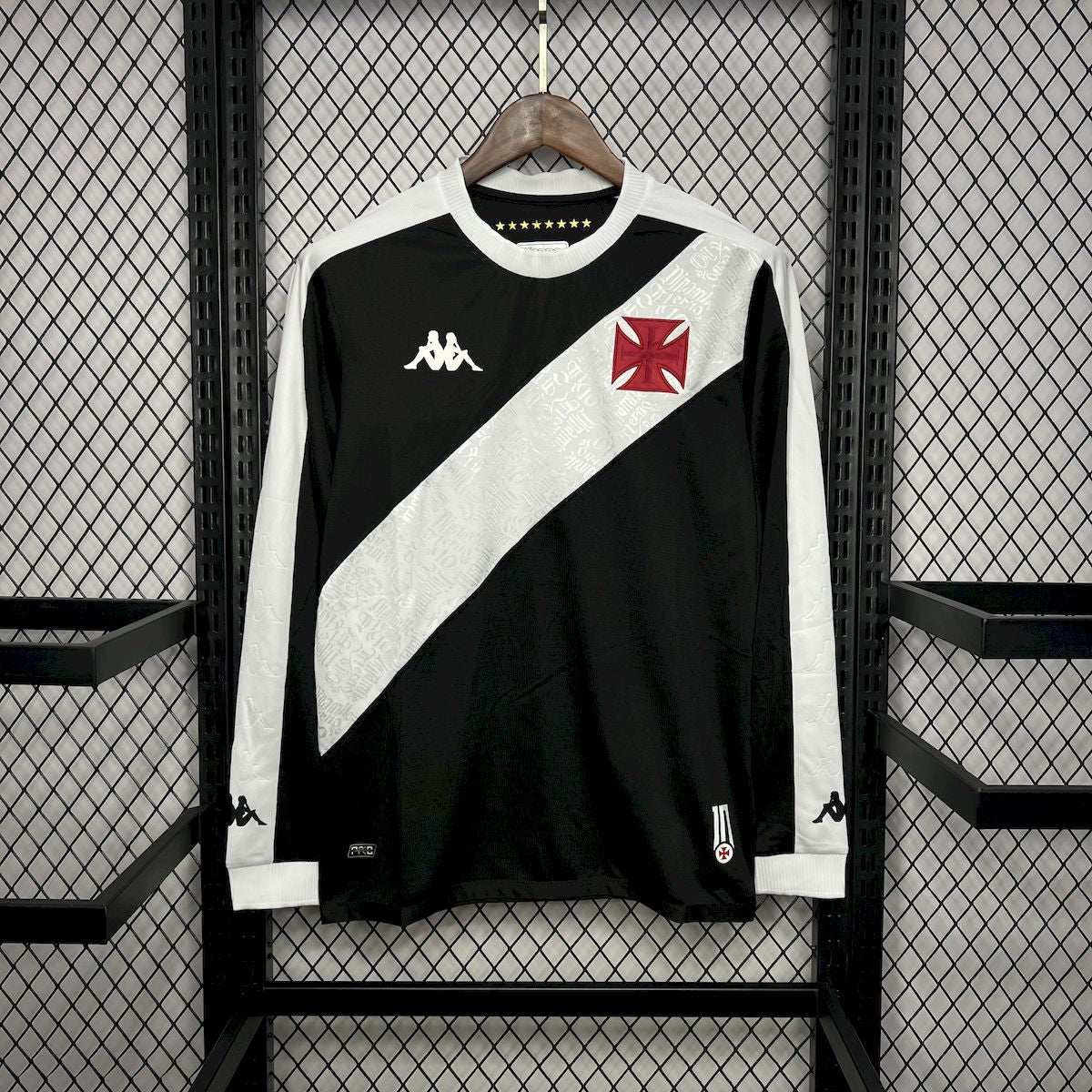 Men's Vasco Da Gama 2024/25 Home Long Sleeve Jersey