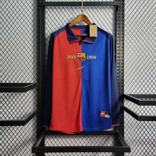 Barcelona 1899/1999 Retro 100th Anniversary Edition Long Sleeves Jersey