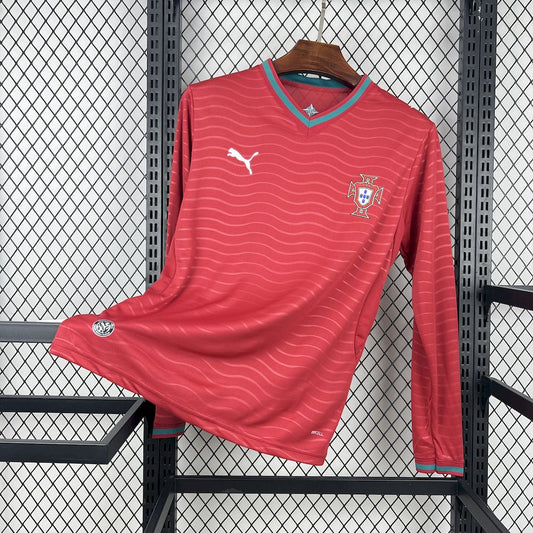 Men's Portugal 2026 World Cup Home Long Sleeve Jeresy