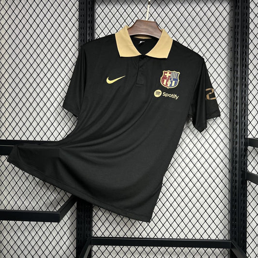 Men’s Barcelona 2024/25 Polo Black Jersey