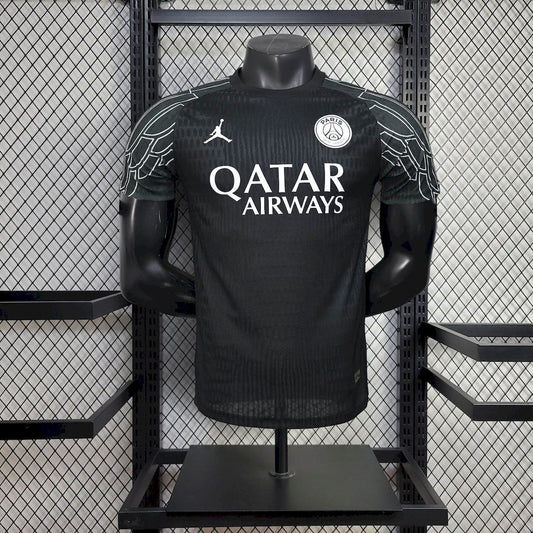 Men's Paris Saint-Germain 2024/25 Player Fourth Black Jersey