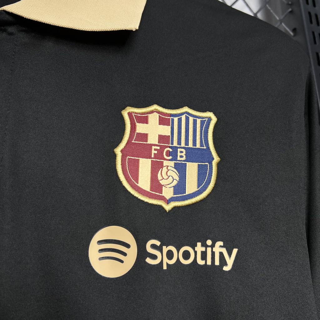 Men’s Barcelona 2024/25 Polo Black Jersey