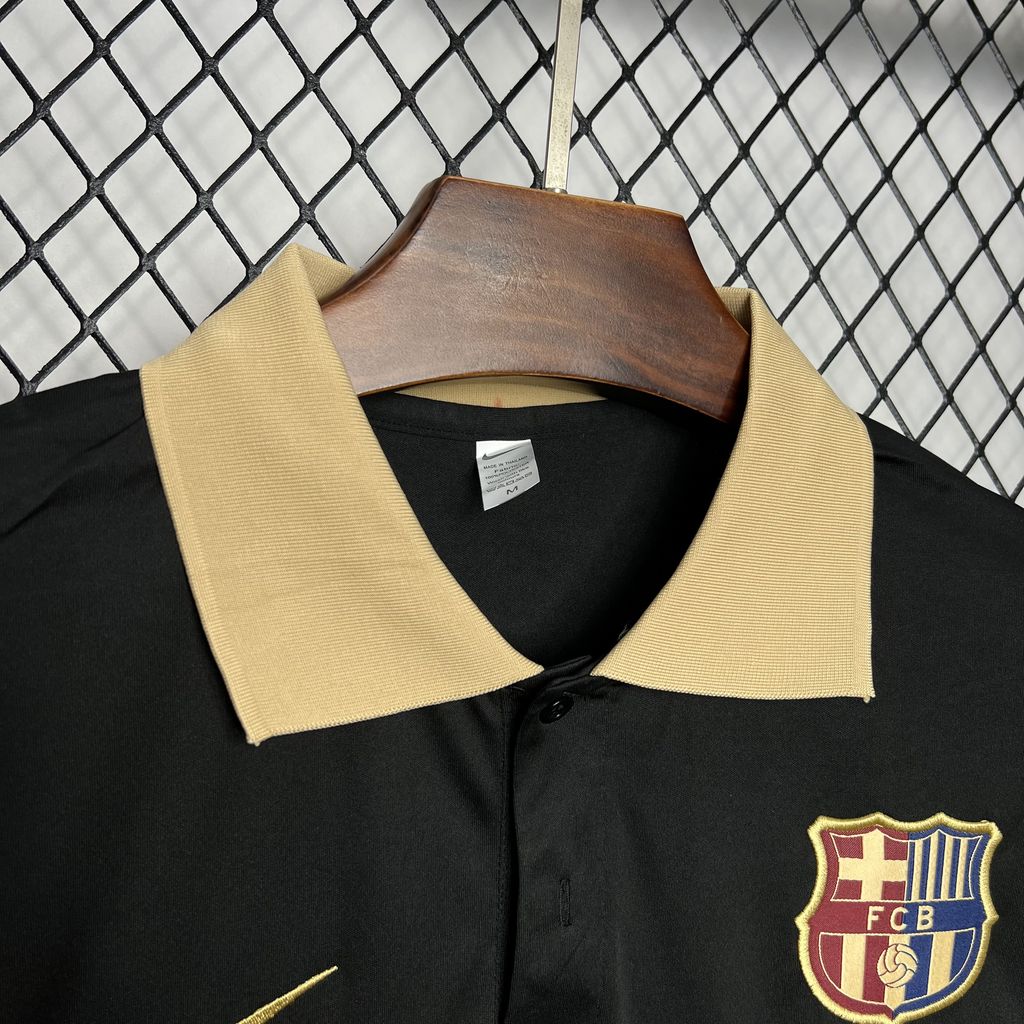 Men’s Barcelona 2024/25 Polo Black Jersey