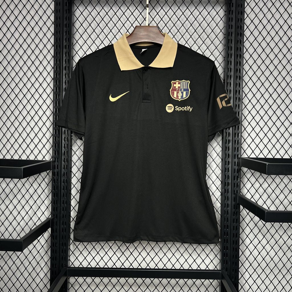 Men’s Barcelona 2024/25 Polo Black Jersey