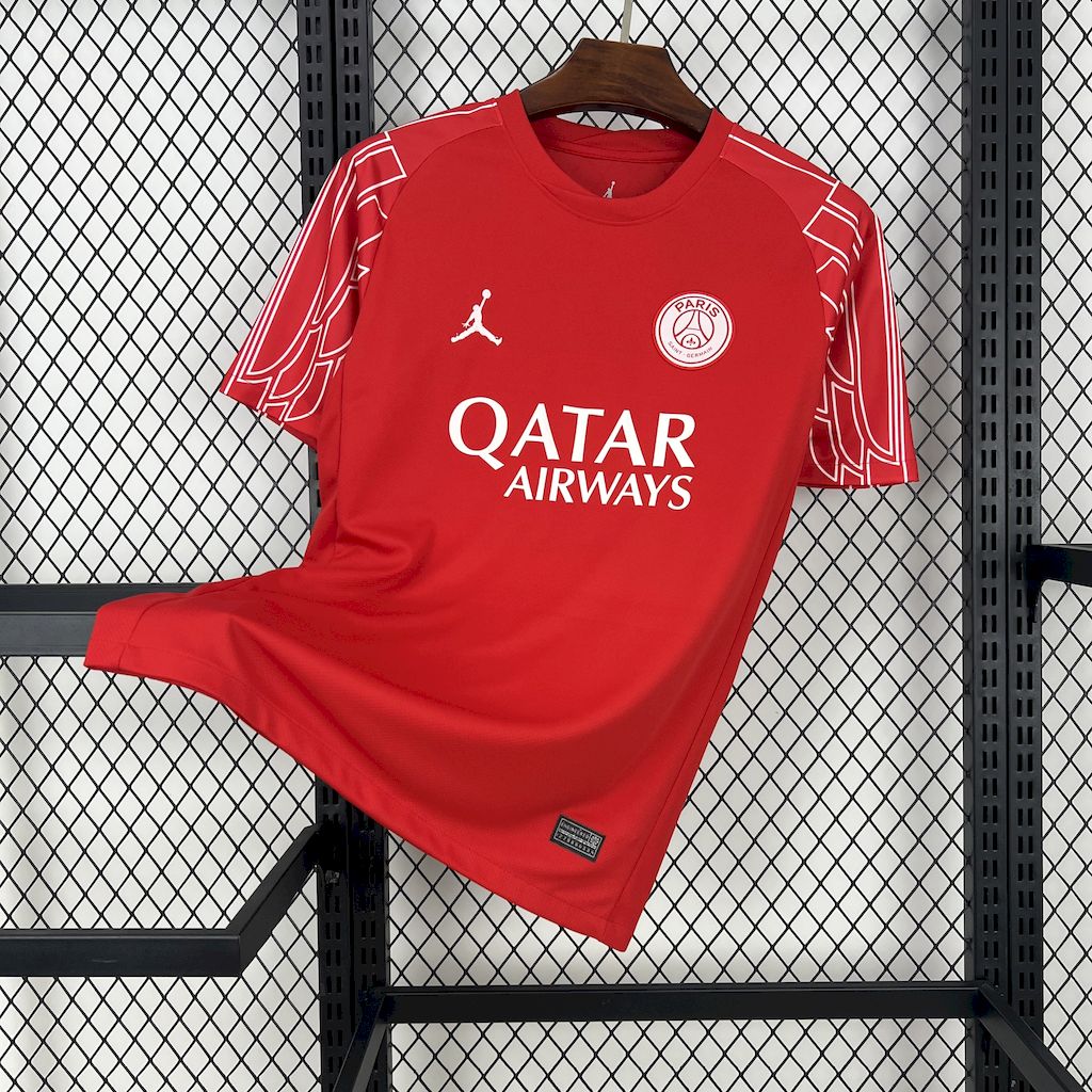 Men's Paris Saint-Germain 2024/25 Fourth Red Jersey