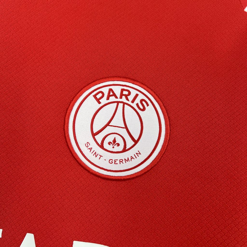 Men's Paris Saint-Germain 2024/25 Fourth Red Jersey