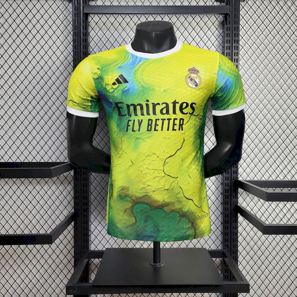 Men’s Real Madrid 2025/26 Player Green Special Edition Jersey