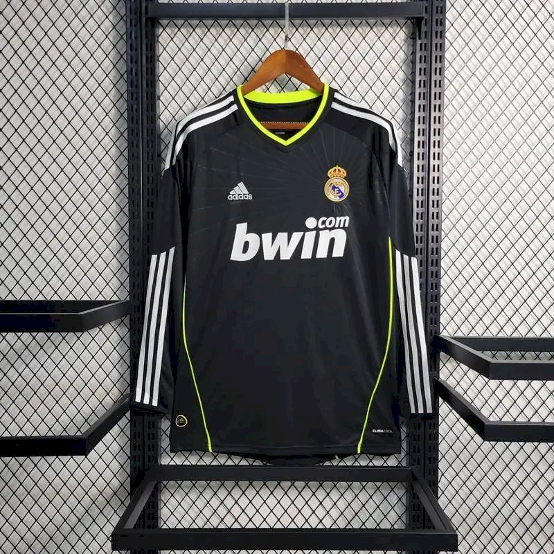 Real Madrid 2010/11 Retro Away Long Sleeves Jersey