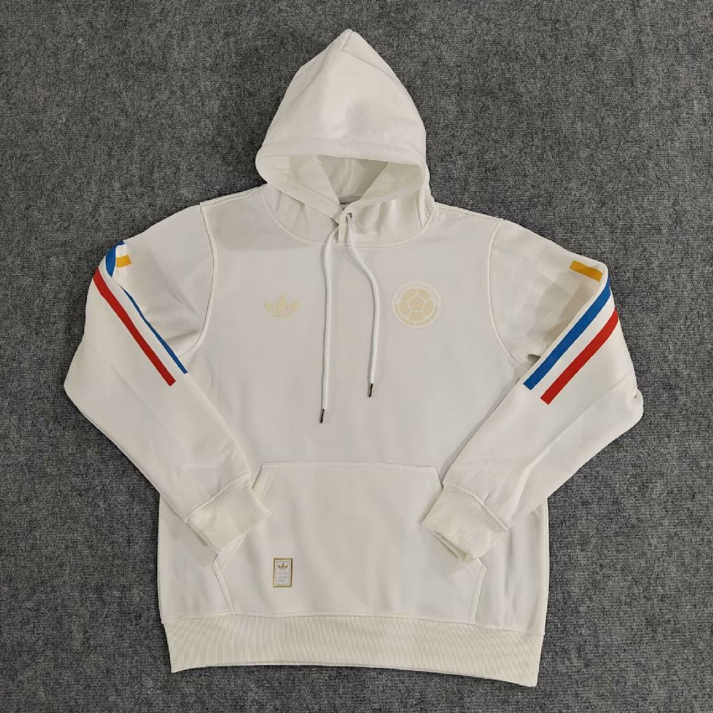 Colombia White Football Hoodie
