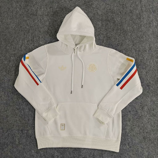 Colombia White Football Hoodie