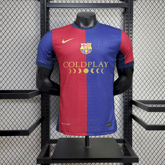Men’s Barcelona 2024/25 Player Local Sponsor Coldplay Jersey