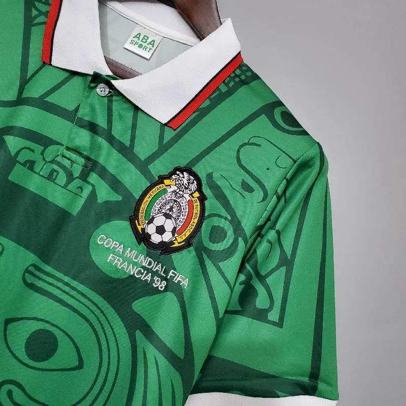 Mexico 1998 Retro Home Jersey