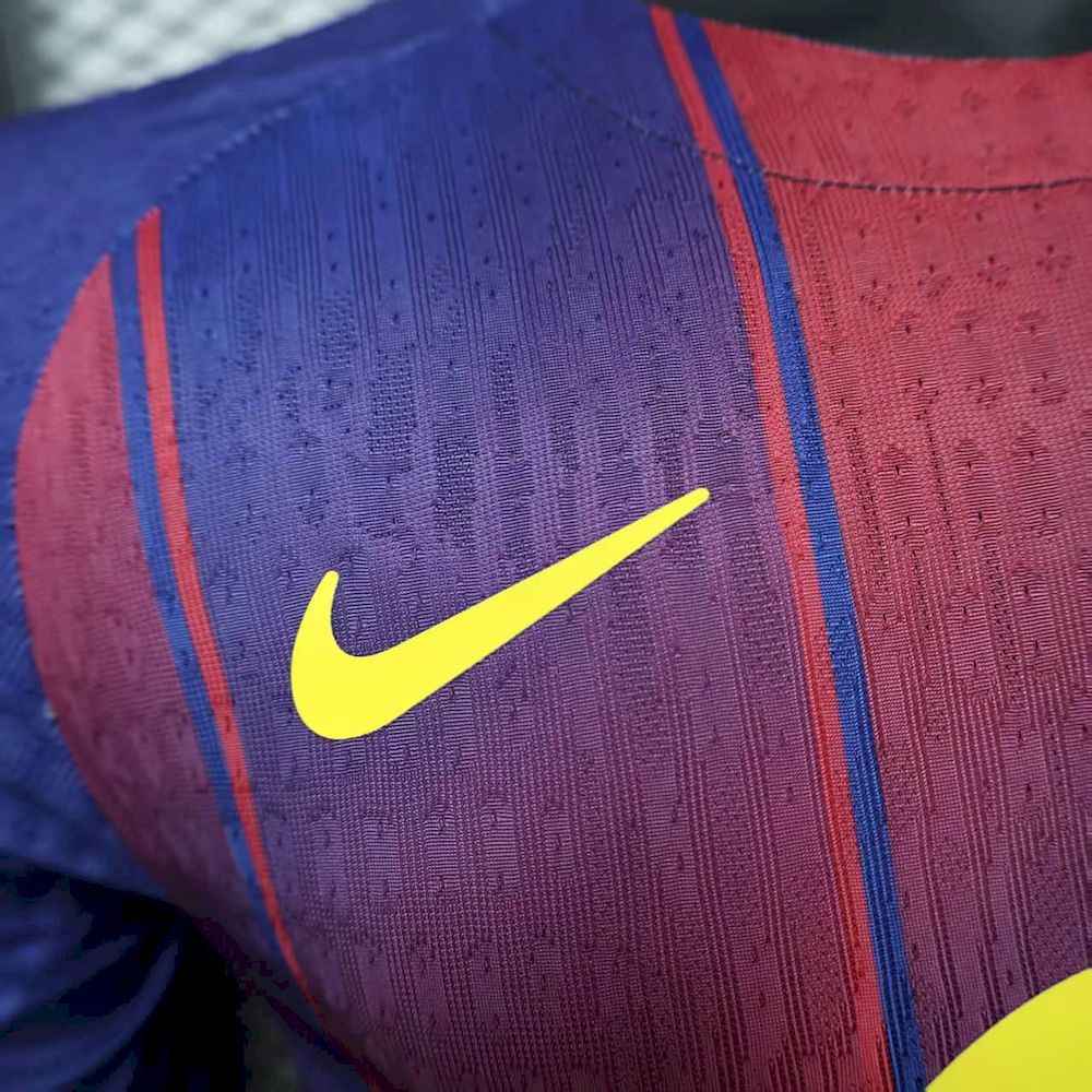 Men’s Barcelona 2025/26 Home Player Long Sleeves Jersey