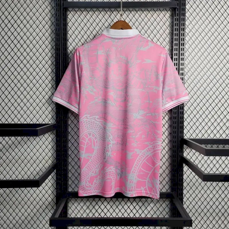 Men's Real Madrid 2023/24 Fan Pink Dragon Special Edition Jersey