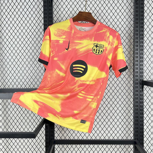 Men’s Barcelona 2025/26 Orange pre-match training Jersey