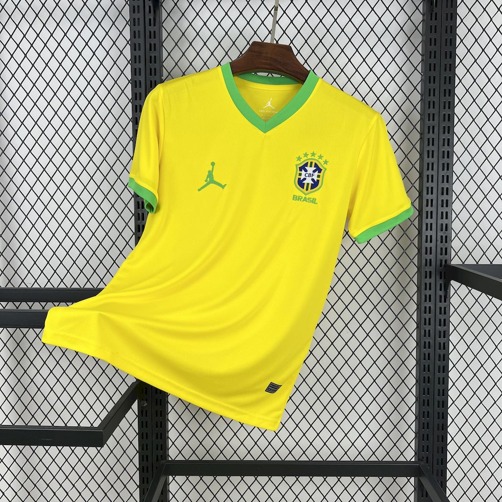 Men's Brazil 2025/26 Jordan Yellow Jersey