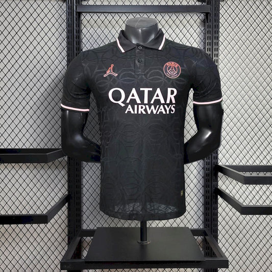 Men's Paris Saint-Germain 2025/26 Player Black Polo Jersey