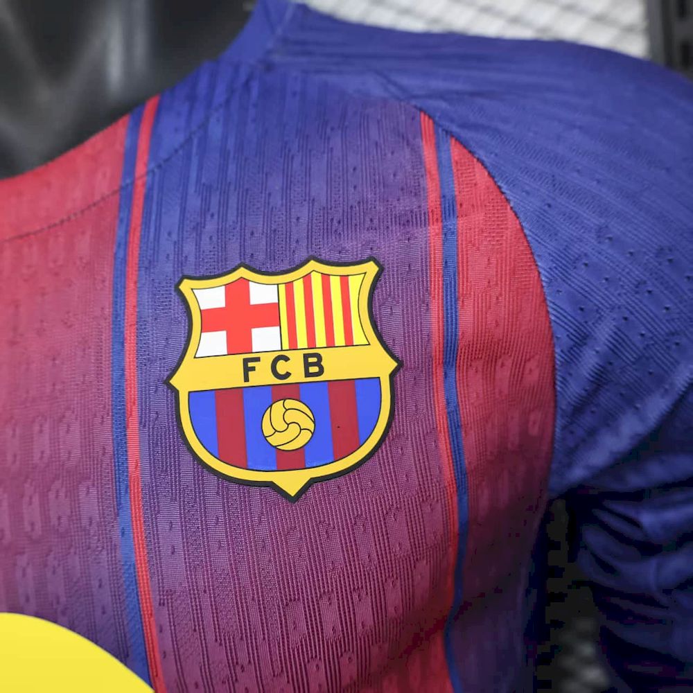 Men’s Barcelona 2025/26 Home Player Long Sleeves Jersey