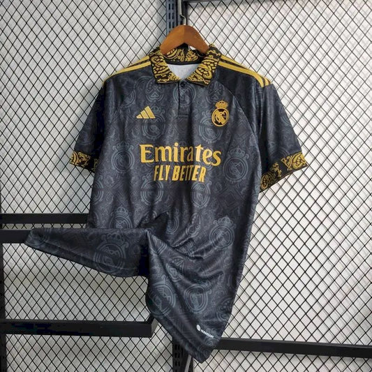 Men's Real Madrid 2023/24 Fan Concept Edition Jersey Black