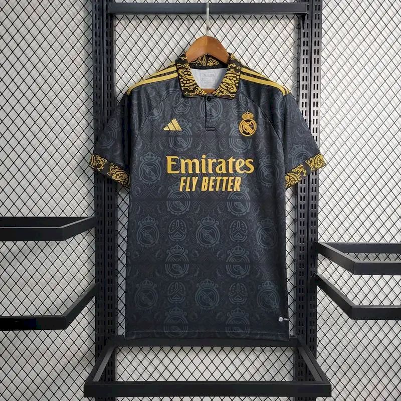 Men's Real Madrid 2023/24 Fan Concept Edition Jersey Black