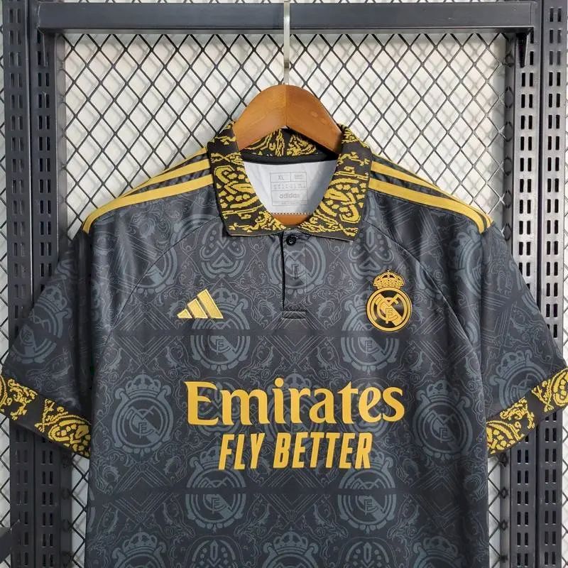 Men's Real Madrid 2023/24 Fan Concept Edition Jersey Black