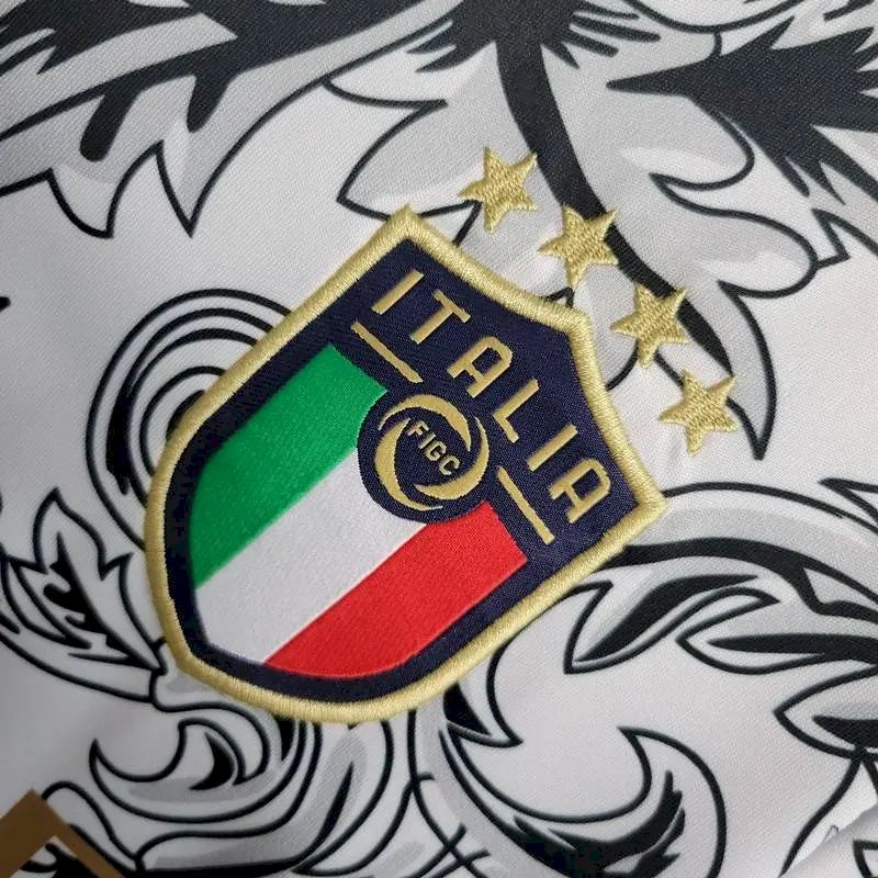 Mens Italy 2023/24 Versace Co-Branded Edition Jersey Black - Image 3