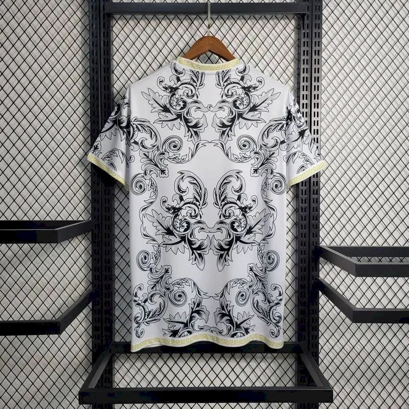 Mens Italy 2023/24 Versace Co-Branded Edition Jersey Black - Image 4