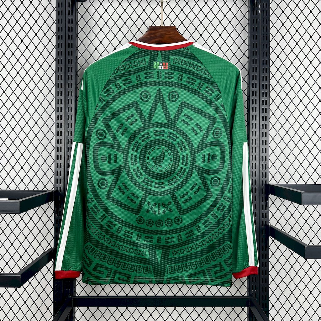 Men's Mexico 2026 World Cup Home Long Sleeve Jersey
