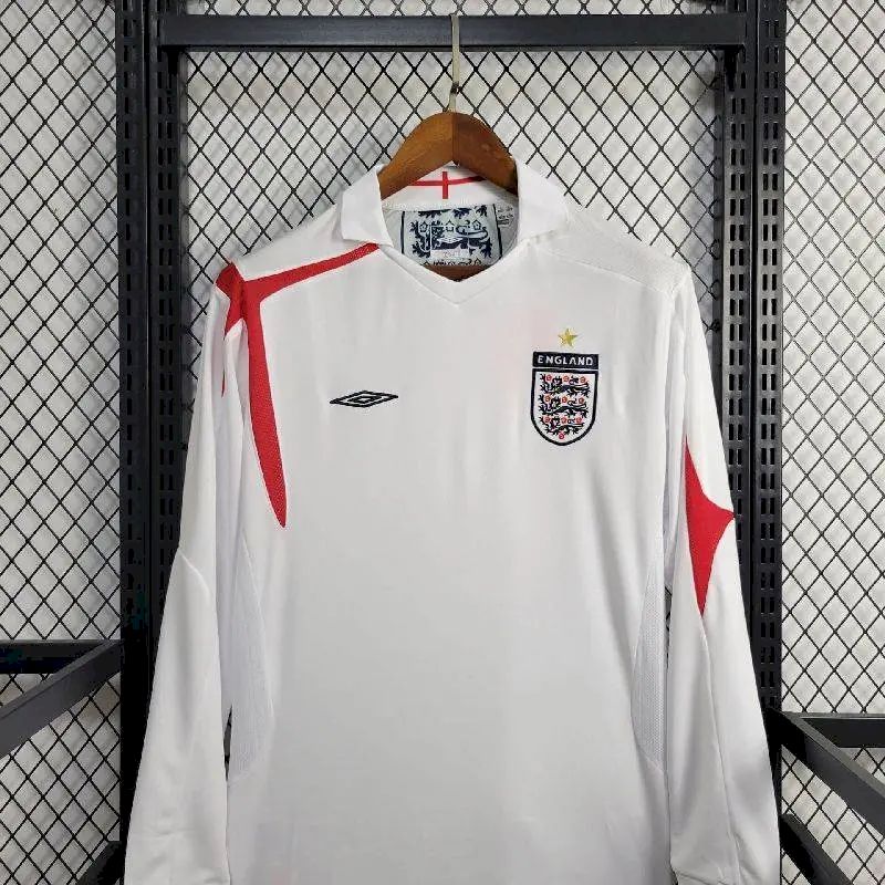 England 2005 Retro Home Long Sleeve Jersey