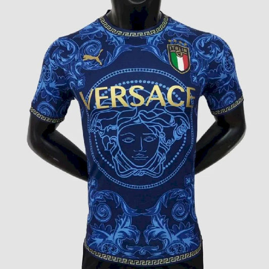 Mens Italy 2023/24 Versace Co-Branded Edition Jersey White - Image 1