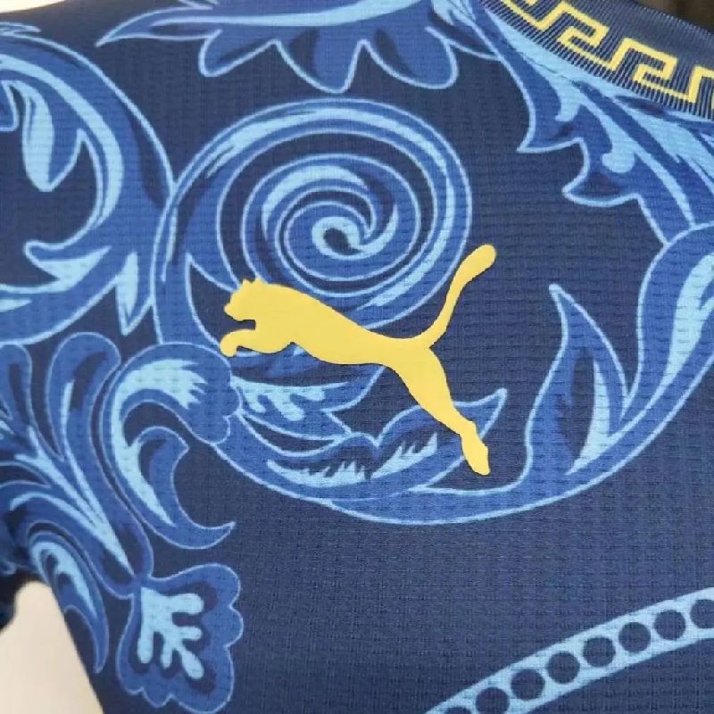 Mens Italy 2023/24 Versace Co-Branded Edition Jersey White - Image 2