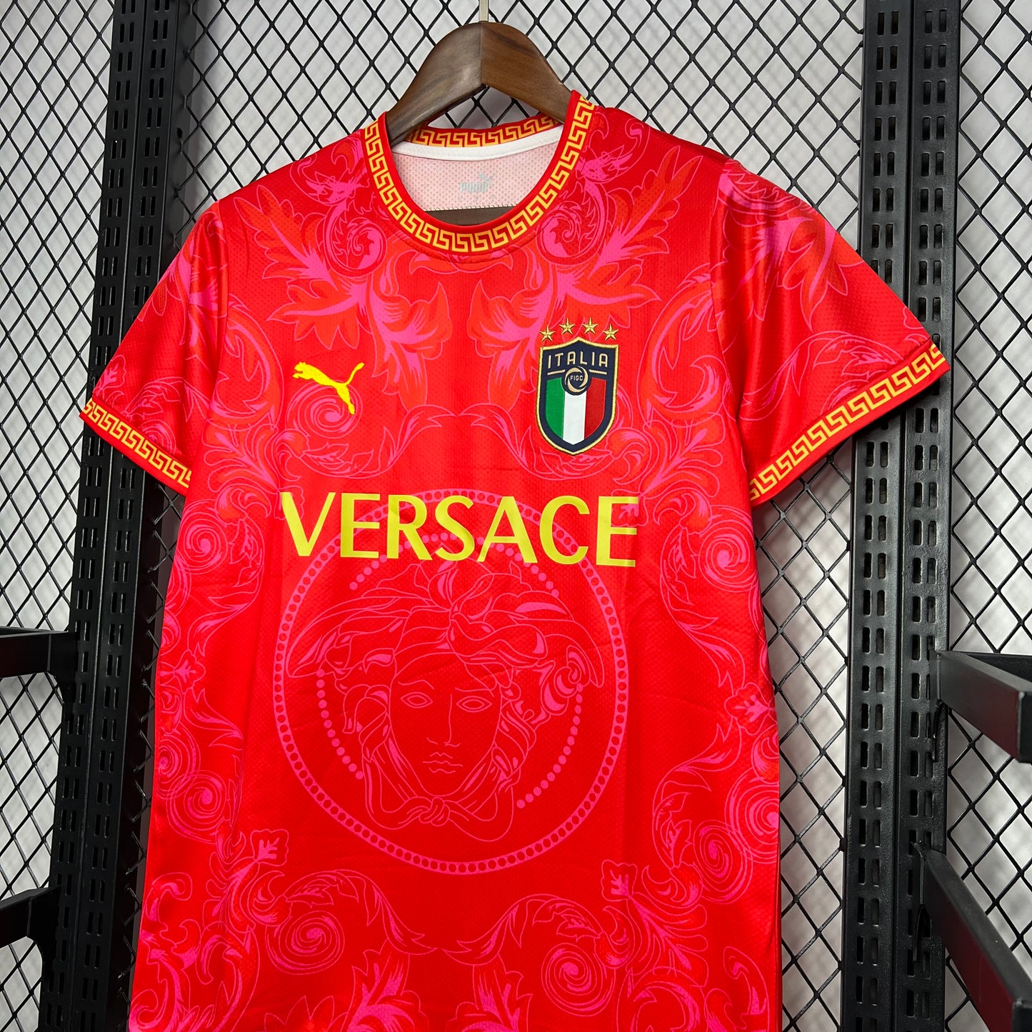 Mens Italy 2023/24 Versace Co-Branded Edition Jersey White - Image 7